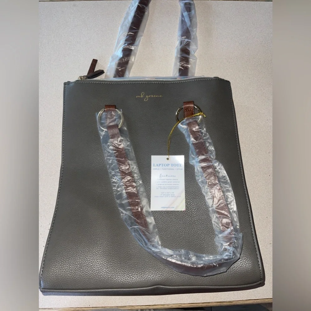 mb greene Laptop Tote